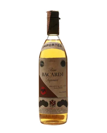 Bacardi Gold Rum Carta De Oro Spain Bottled 1970s