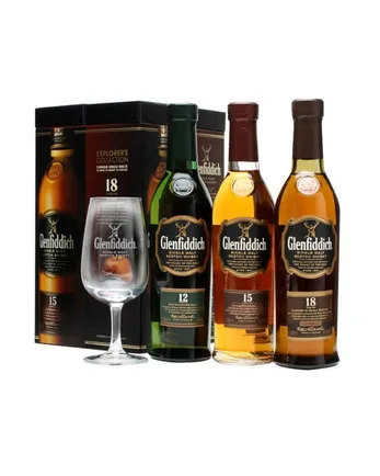 Glenfiddich Explorer's Collection 12, 15 & 18 años