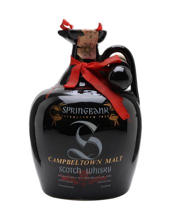 Springbank Black Ceramic 12 años Bottled 1980s