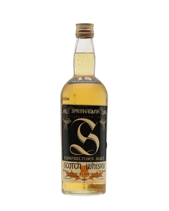 Springbank 12 años Bottled 1970s