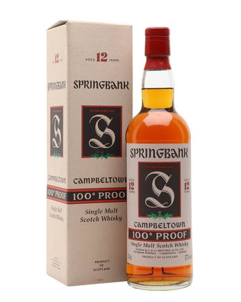 Springbank 12 años 100 Proof Bottled 1990s