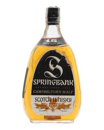Springbank 15 años Bottled 1970s