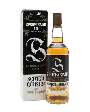 Springbank 15 años Tall Black Label Bottled 1990s