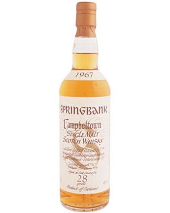 Springbank 1967 28 años White Label