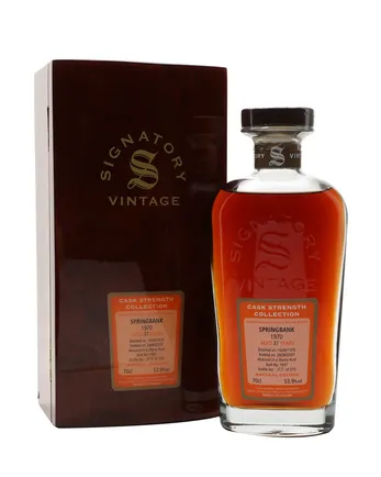 Springbank 1970 37 años Sherry Butt Signatory Cask Strength Collection