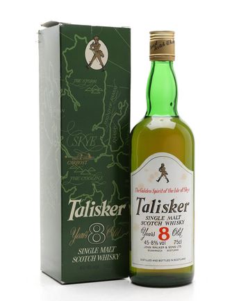 Talisker 8 años Bottled 1980s