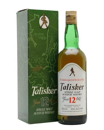 Talisker 12 años Bottled 1980s Johnnie Walker