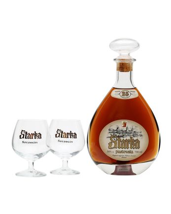 Starka Piastowska 25 años Vodka Glass Pack